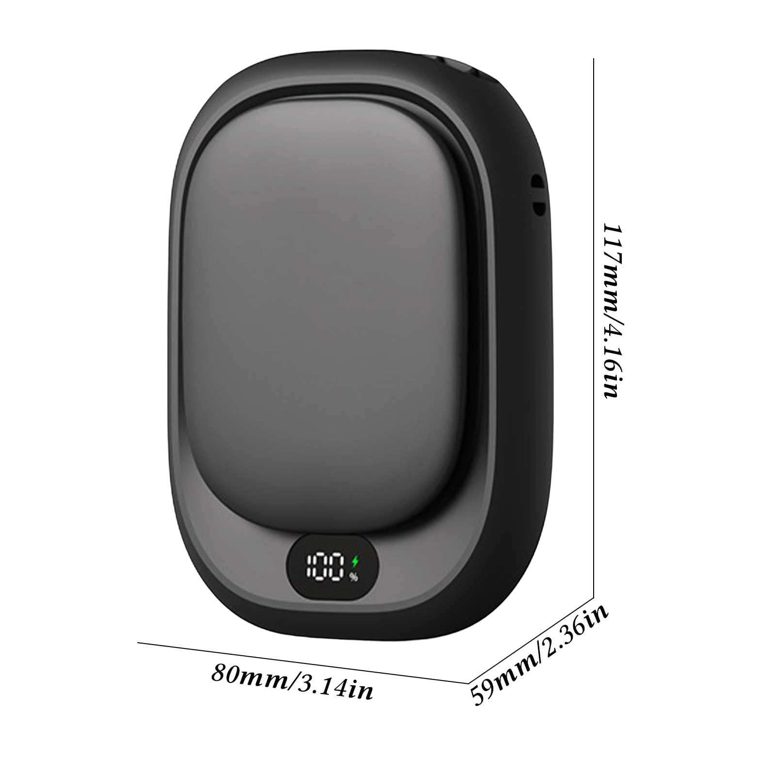 Personal Cooling Fan 2-in-1 Rechargeable Hand Warmer with Digital Display,Portable Pocket Device with Misting Cooling Function