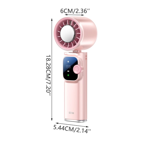Personal Cooling Fan Ultra High Speed Handheld Mini Fan Compact Design Misting Fan with Spray Cooling for Travel Outdoor