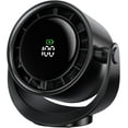 thumbnail image 1 of Personal Desk Fan, Strong Turbo Quiet Small USB Fan, 360° Rotate & 5 Speeds Adjustable, 17hrs Running, 4000mAh Battery Operated Portable Fan with LED Display for Home Office Desktop-Black, 1 of 14