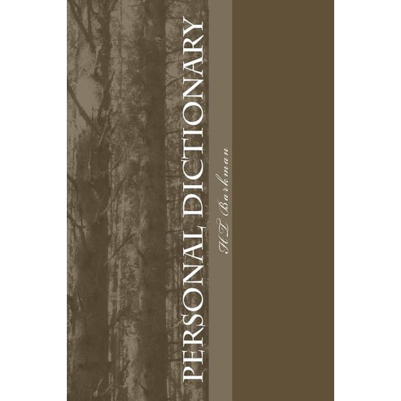 Personal Dictionary (Paperback)