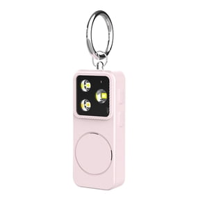 Personal Emergency Alarm Device 150dB Loud Sound LED Light USB Rechargeable Compact for Jogging Hiking Travel