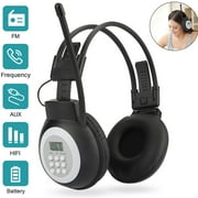 Personal FM Radio Headphones, EEEKit Wireless FM Headset Ear Muffs with Built-in Radio for Jogging, Walking, Daily Works