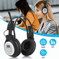 thumbnail image 1 of Personal FM Radio Headphones with Best Reception, TSV Wireless FM Radio Headset Ear Muffs Powered by AA Battery - Black, 1 of 7