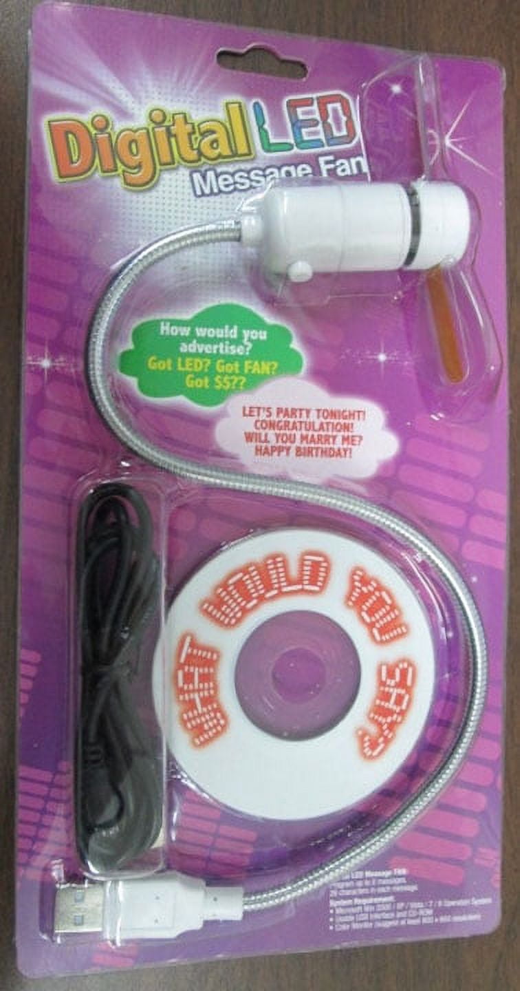 Personal Fan with Green LED Light