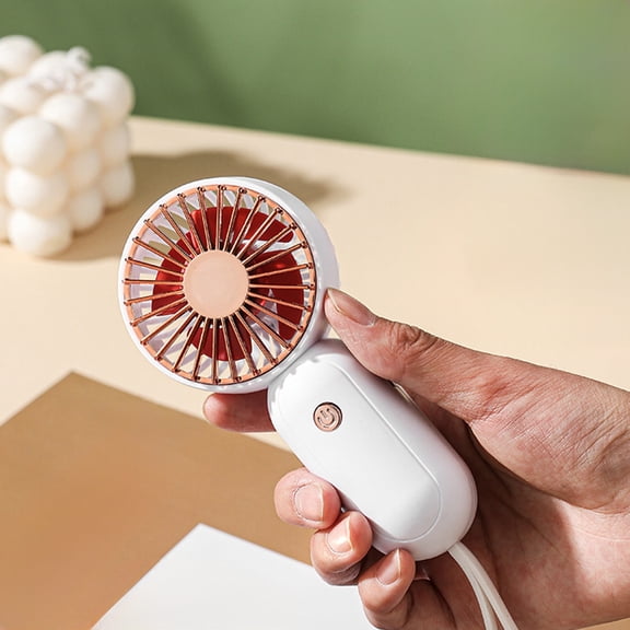 Personal Fans Portable Rechargeable, Handheld Convenient Storage Fast Charging Large Capacity Built-in Battery Silent Pocket Mini Travel Portable Fan