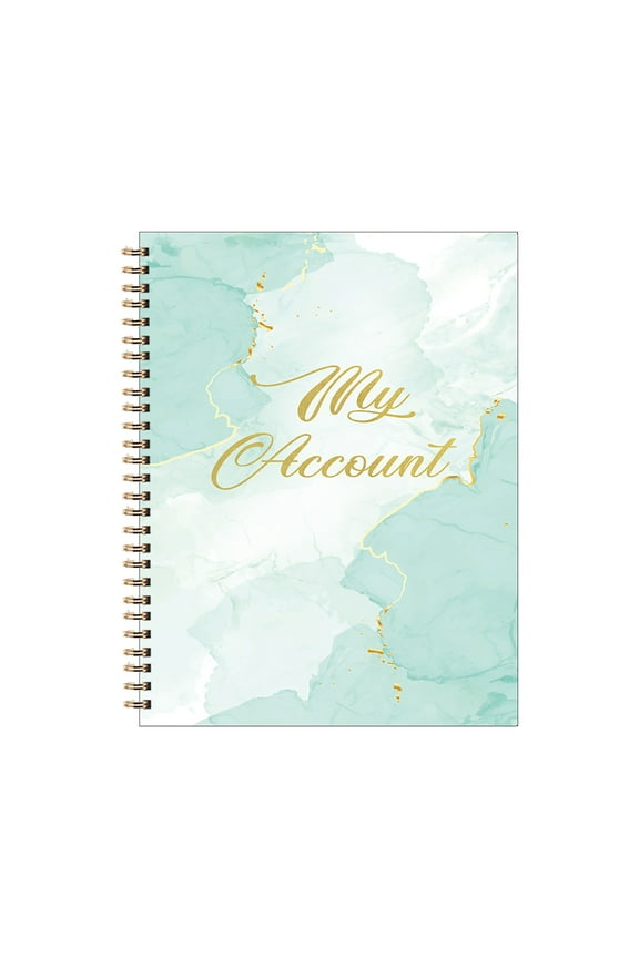 Personal Finance Ledger Check Register, Rvkxad Bank Cheque Book Bill Organizer, Expense Tracker Notebook for Monthly Budget Planning with Compact Size