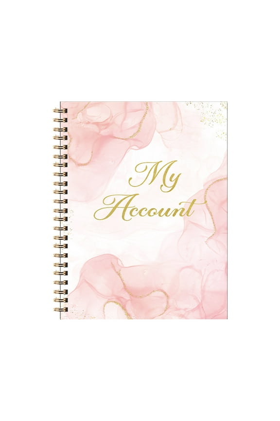 Personal Finance Ledger Checkbook Register - Receipts and Disbursements Log Book for Home Office Budget Planning - Monthly Expense Tracker Notebook for Commuters and Bill Organizing - 21 x 15.5 cm