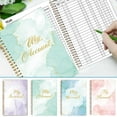 thumbnail image 1 of Personal Finance Organizer: English Ledger Bank Check Book with Monthly Planner, Receipts and Disbursements Tracker, Colorful Patterns, 21x15.5cm, Hardcover, for Commuters and Financial Planning, 1 of 2