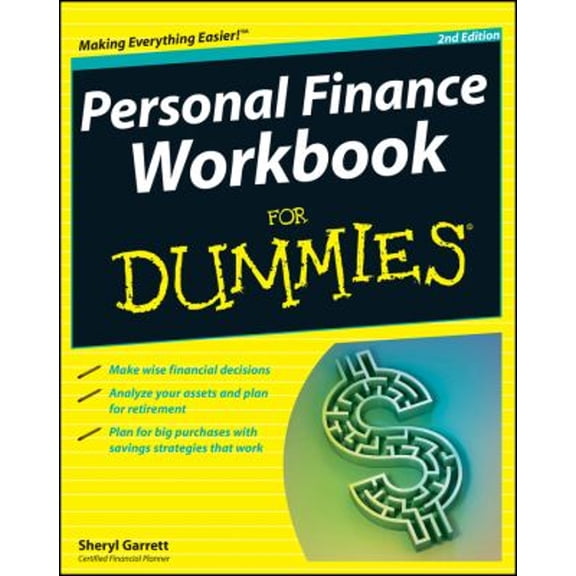 Pre-Owned Personal Finance Workbook For Dummies, 9781118106259, 1118106253, Paperback, 2 edition