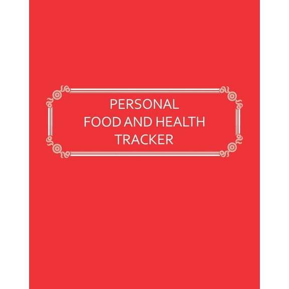Personal Food and Health Tracker: Six-Week Food and Symptoms Diary (Red, 8x10) (Guided Journals and Trackers)