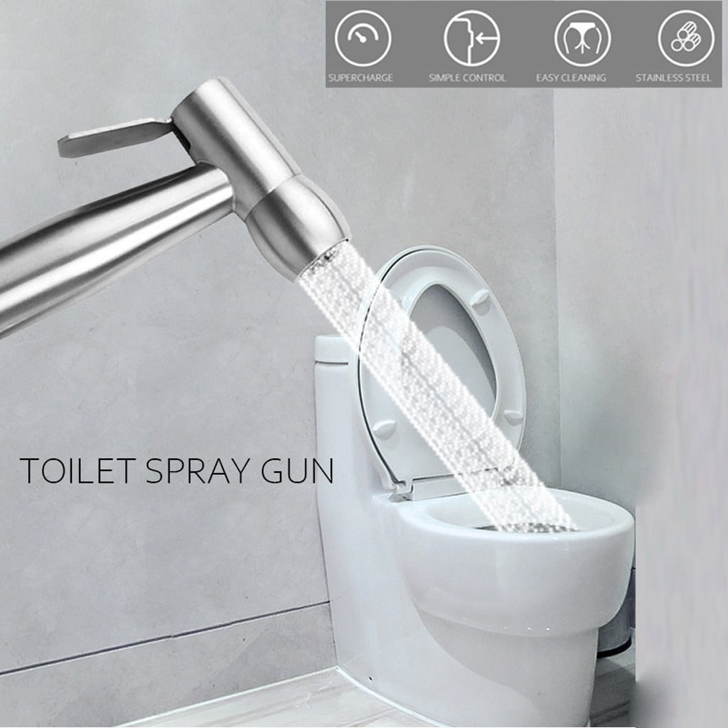 Personal HandHeld Shower Nozzle Flusher Toilet Bidet Spray Cleaner