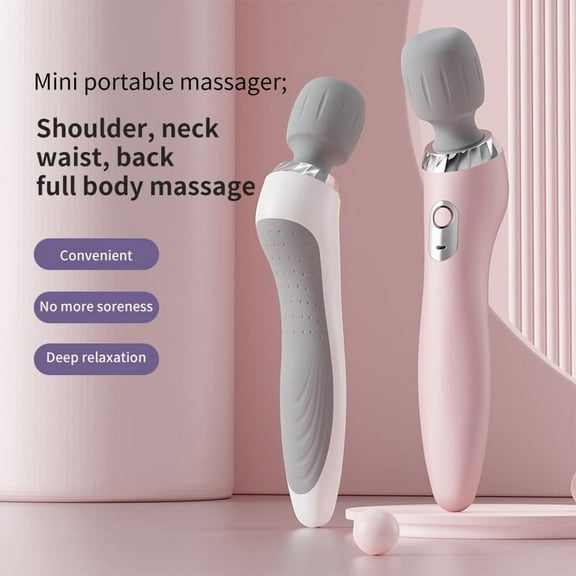 Personal Handheld Massager-Cordless Full Body Massager, Electric Massage Tool for Face Neck Back Shoulder Waist Leg Feet, Portable 10 Mode Massage Machine for Women Men