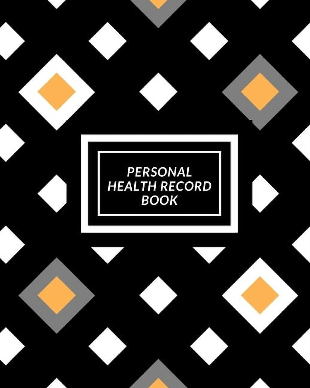 Personal Health Record Book Medical History Book, Personal Health