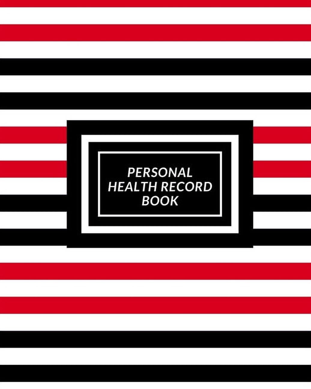 Personal Health Record Book Medical History Book, Personal Health
