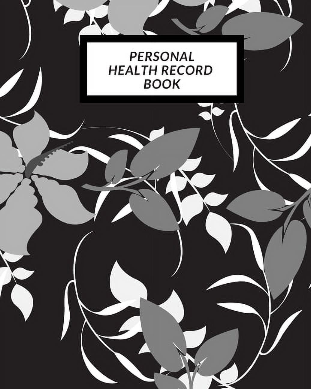 Personal Health Record Book Medical History Book, Personal Health
