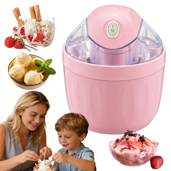 Personal Ice Cream Maker - Makes Single Serving of Gelato, Soft Serve Ice Cream Machine, Frozen Yogurt, Sorbet & More - Easy to Clean & Use