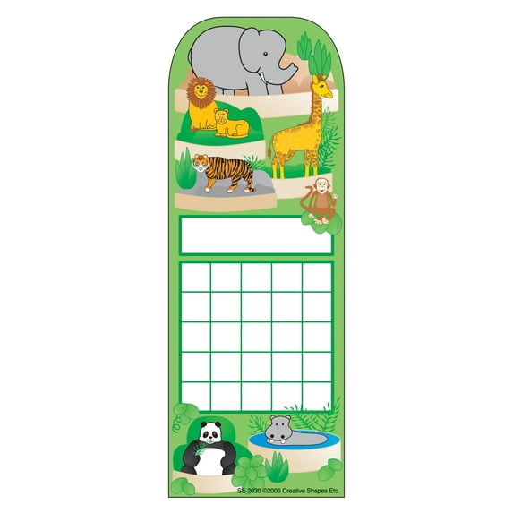 SHAPES ETC. Personal Incentive Chart - Zoo