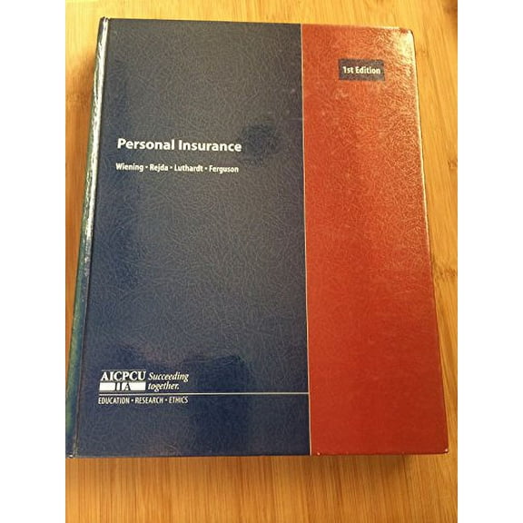 Pre-Owned Personal Insurance (Hardcover) 089463108X 9780894631085