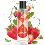 Personal Intimate Lubricant, Strawberry Flavored Water-Based Lube, Silky Smooth Longlasting for Women, Men and Couples, Sugar-Free, Non-Staining, 6.8 Fl Oz