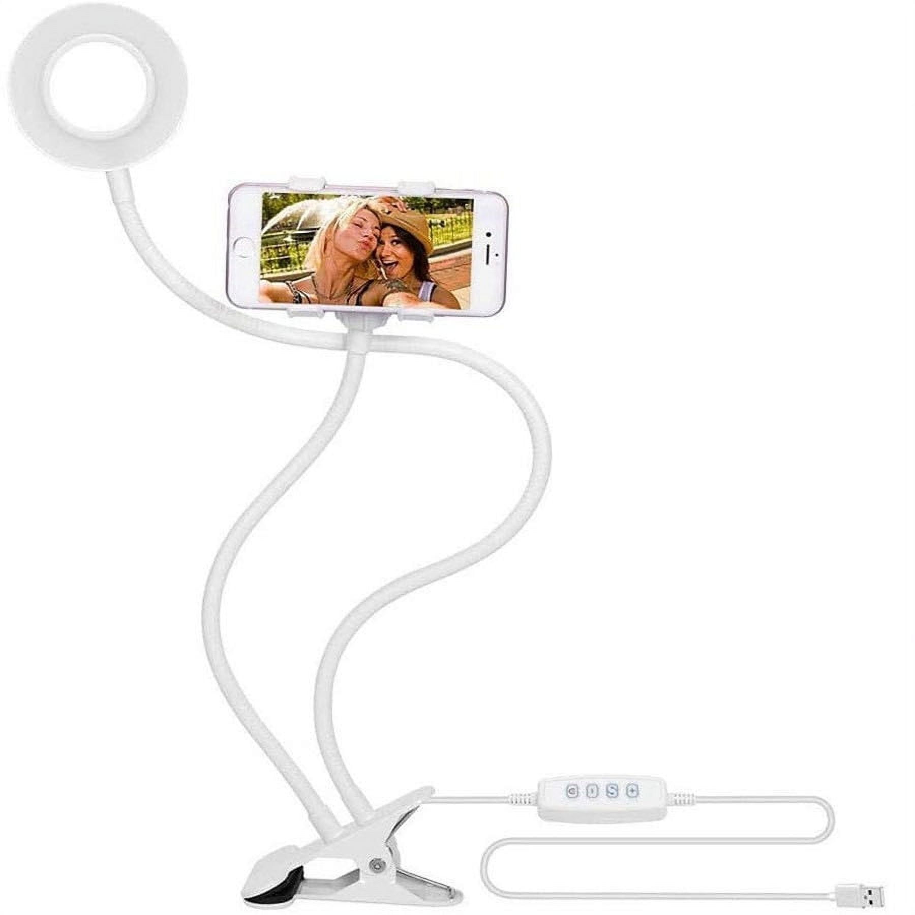 Personal Live Stream Ring Light Kit | 3.5” LED, Table Clamp And Phone ...