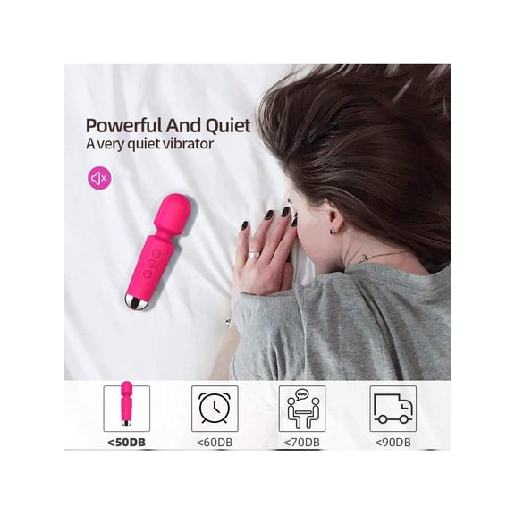 Personal Massager - Handheld and Powerful Wand - 8 Speeds 20 Patterns - Magic Recovery Effect for Women and Men, Body, Neck, Back & ShouldersE010
