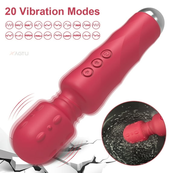 Personal Massager Wand Massager Powerful Quiet Vibration with 8 Speeds 20 Vibrating Patterns, Sex Toys G Spot Vibrator for Women USB Charging Clitoris Stimulator