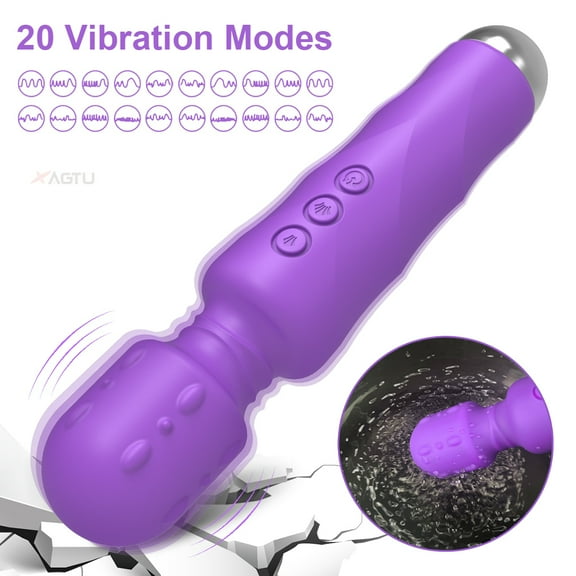 Personal Massager Wand Massager Powerful Quiet Vibration with 8 Speeds 20 Vibrating Patterns, Sex Toys G Spot Vibrator for Women USB Charging Clitoris Stimulator