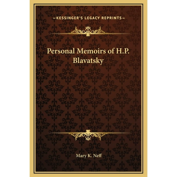 Personal Memoirs of H.P. Blavatsky (Hardcover)