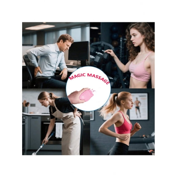 Personal Mini Massager - Handheld Deep Tissue Massager with 20 Speeds & 8 Modes, Quiet Waterproof Vibrating Wand for Neck, Back, Muscle Tension Relief & Sports Recovery