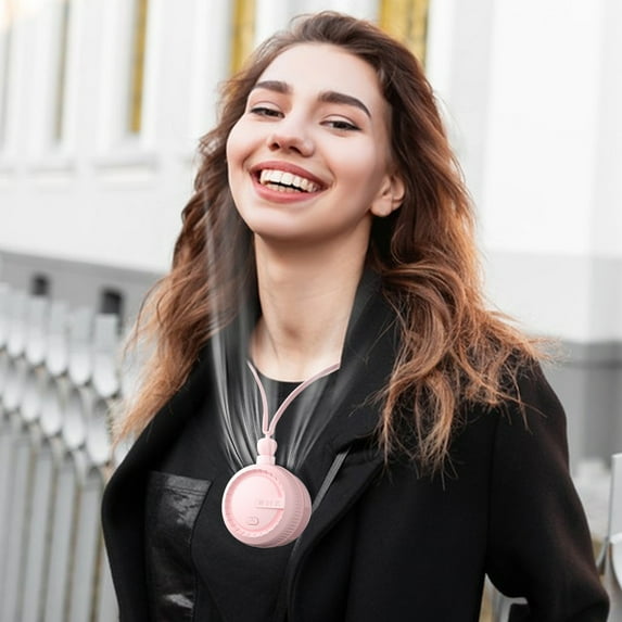 Personal Portable Fan -Portable Neck Fan - Cooling Wearable Fan Rechargeable,Outdoor Neck Hanging Style Fan Lazy Electric Portable Lazy Usb High Power Neck Hanging Small Fan for Travel Office Room