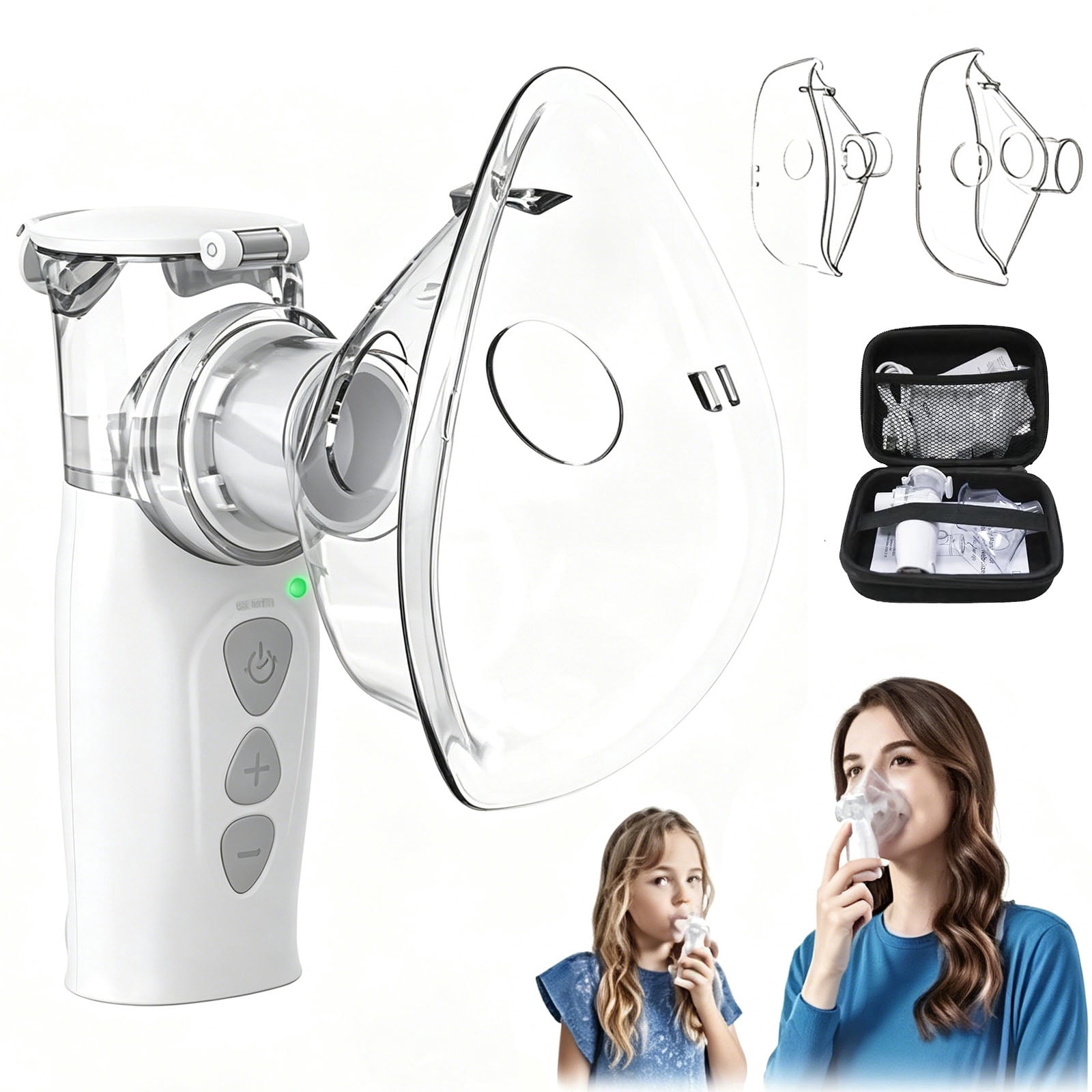 Personal Portable Humidifiers,Ultrasonic Cool Mist,Auto-Cleaning Rechargeable Handheld Personal Steam Inhaler, Vaporizer, Humidifier With Case,Home & Outdoor Use