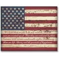 thumbnail image 1 of Personal-Prints Vintage USA Flag Block Mount Print, 1 of 1