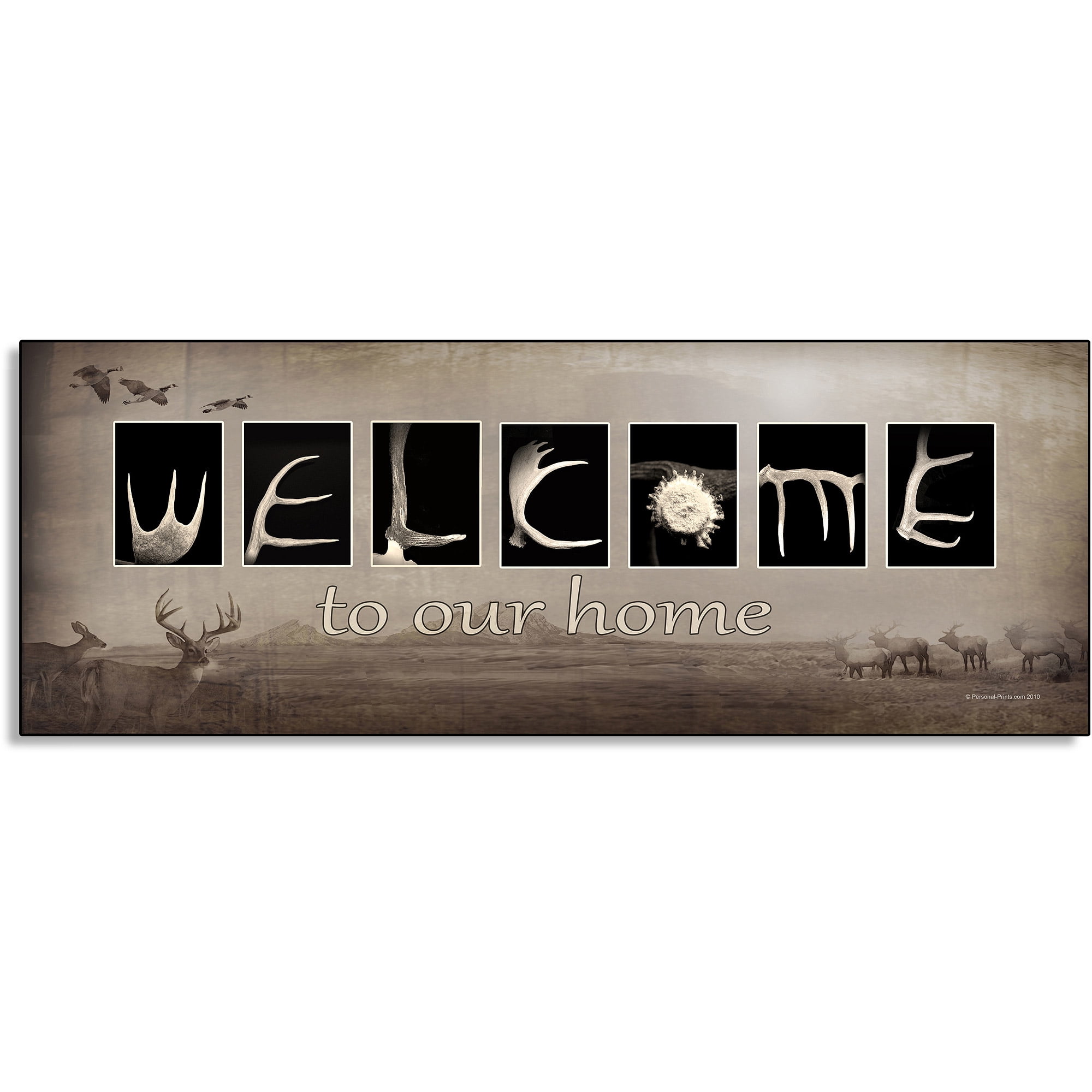 Personal-Prints Welcome Antlers Wall Art