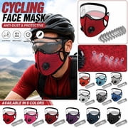 Personal Protective Equipment & Travel Gear, Respirator Mask with Filters, Full Face, Activated Carbon Filter, 14X6 in Size 1* Face Mask with Eye and 10* Replaceable Gas Mask