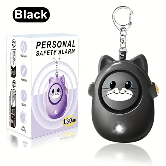 Personal Safe Alarm for Women Protection Keychain Safety Sound Siren 130dB with Strobe Light LED Flashlight Emergency Security for Elderly Men