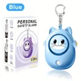 thumbnail image 1 of Personal Safe Alarm for Women Protection Keychain Safety Sound Siren 130dB with Strobe Light LED Flashlight Emergency Security for Elderly Men, 1 of 7