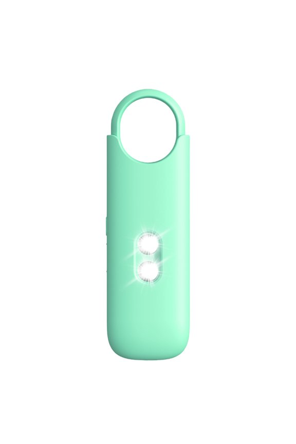 Personal Safety Alarm Keychain - 7 Color Options with LED Strobe Light, Compact Size, Rechargeable Design for Night Walking, Running & Self-Defense Accessory