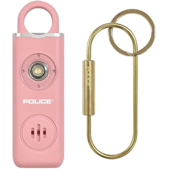 Personal Alarm for Women, 130DB Loud Personal Safety Alarm Keychain, Rechar able Emer ncy Self Defense Alarm with LED Flashlight & SOS, Mini Portable Alarm for Kids, Seniors, Jog rs, Travel, Pink