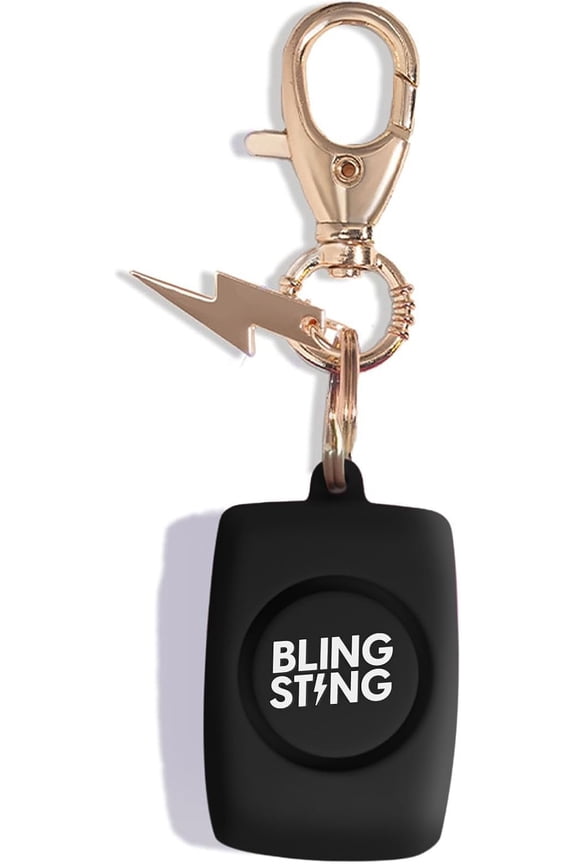 Personal Safety Alarm for Women - 125 Decibel Loud Self Defense Alarm w/ Recessed Activation Button - LED Light & Keychain Clip - TSA Approved - Durable - Easy-to-Use - Black (1 Count)