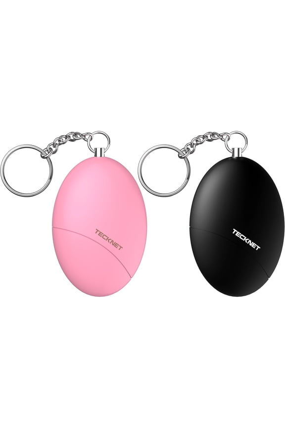 Personal Safety Alarm for Women, 140dB Travel Safe Waterproof Self Defense Keychain, Personal Alarm Loud Siren Safety Keychain for Girls Kids Elderly - 2 Pack
