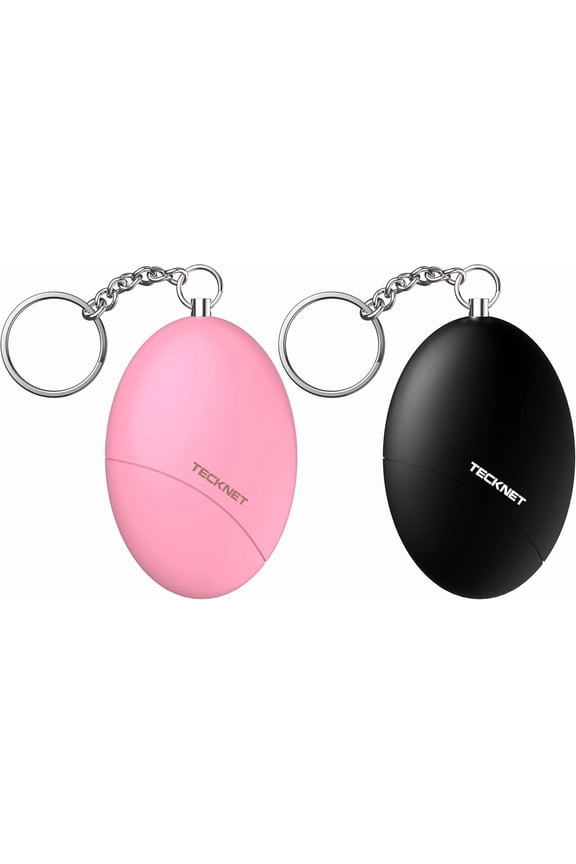 Personal Safety Alarm for Women 140dB Travel Safe Waterproof Self Defense Keychain Personal Alarm Loud Siren Safety Keychain for Girls Kids Elderly - 2 Pack