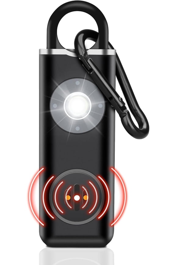 Personal Safety Alarm for Women, Rechargble Keychain Safety Alarm, Personal Protection Weapon for Women,Brightness Strobe Light and Loud Siren for Elders & Womens & Kids Emer ncy Call