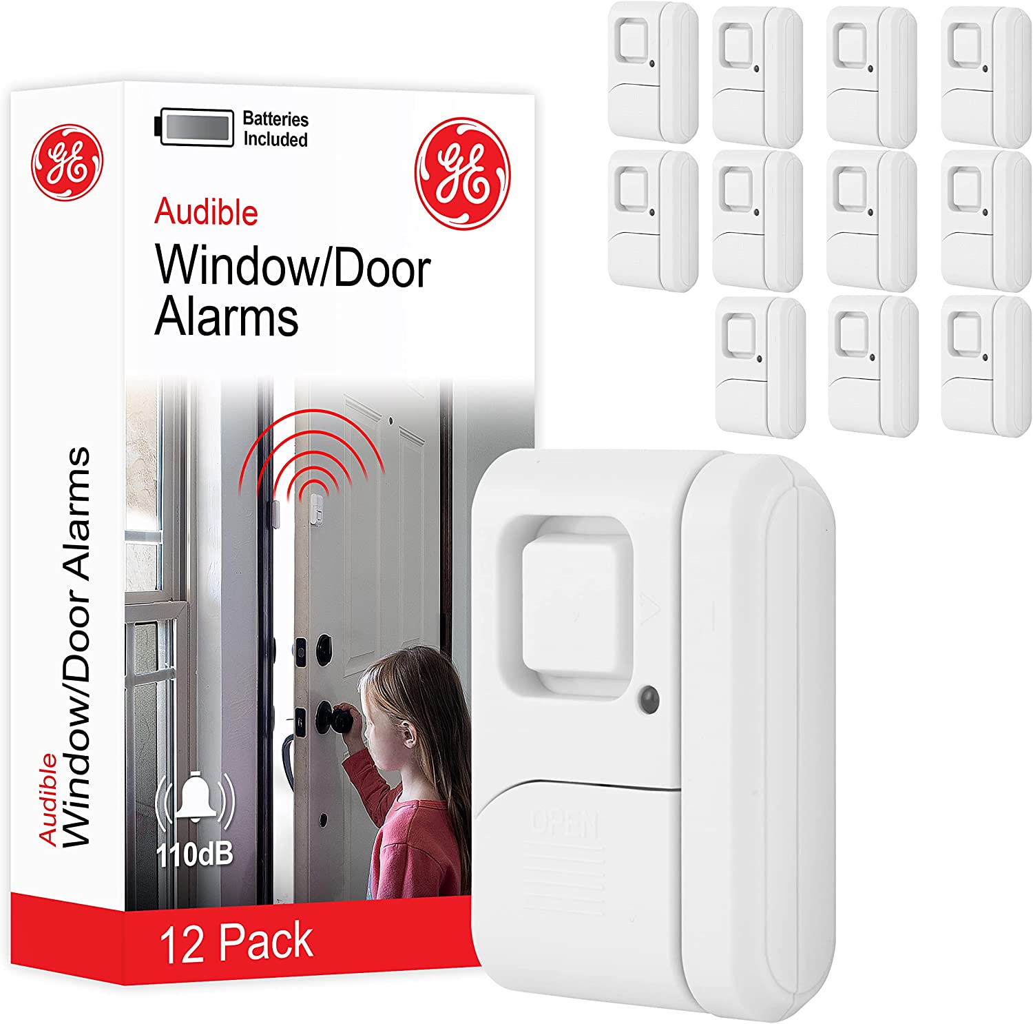 Personal Security Window and Door Alarm, 12 Pack, DIY Protection ...