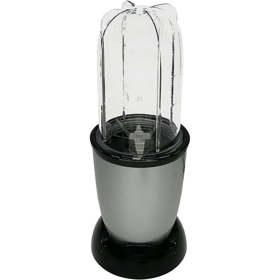 Personal Size Blender 250 Electric Juicer Food Processor for Shakes Smoothies with 3 Mugs - Silver