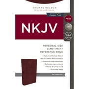 NKJV, Reference Bible, Personal Size, Leathersoft, Burgundy, Comfort Print