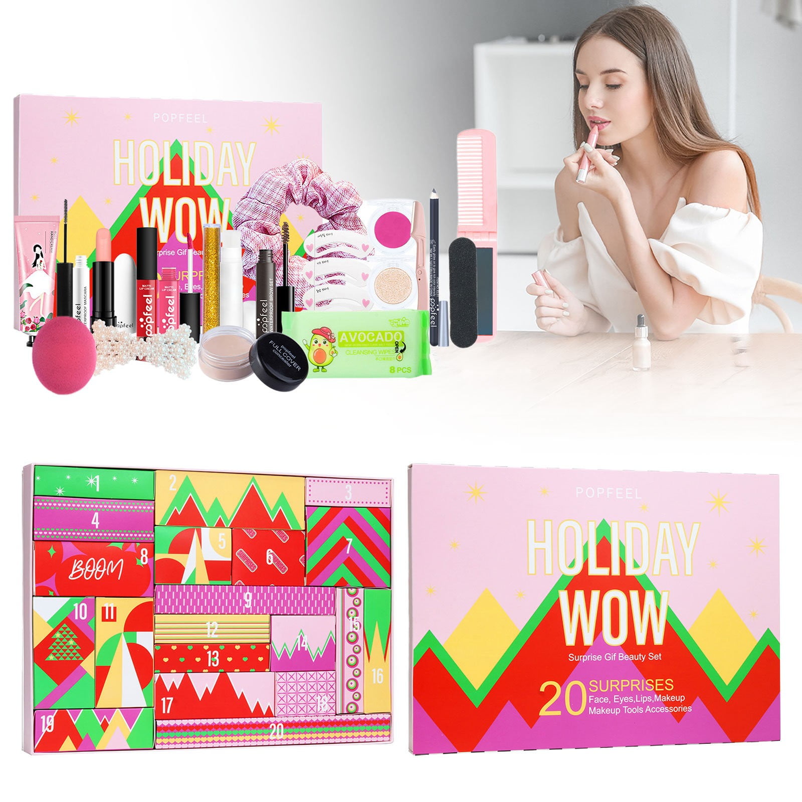 Personal Skin Care,2025 Makeup Advent Calendar 20Days Countdown