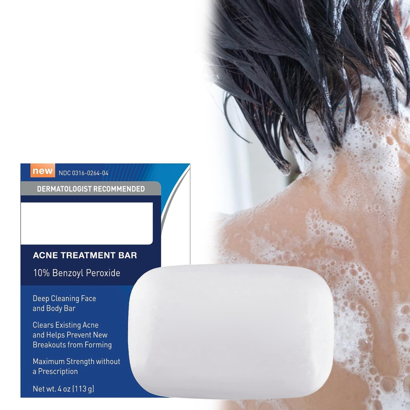 Personal Skin Care,Bar With 10 Benzoyl Peroxide Maximum Strength Bar