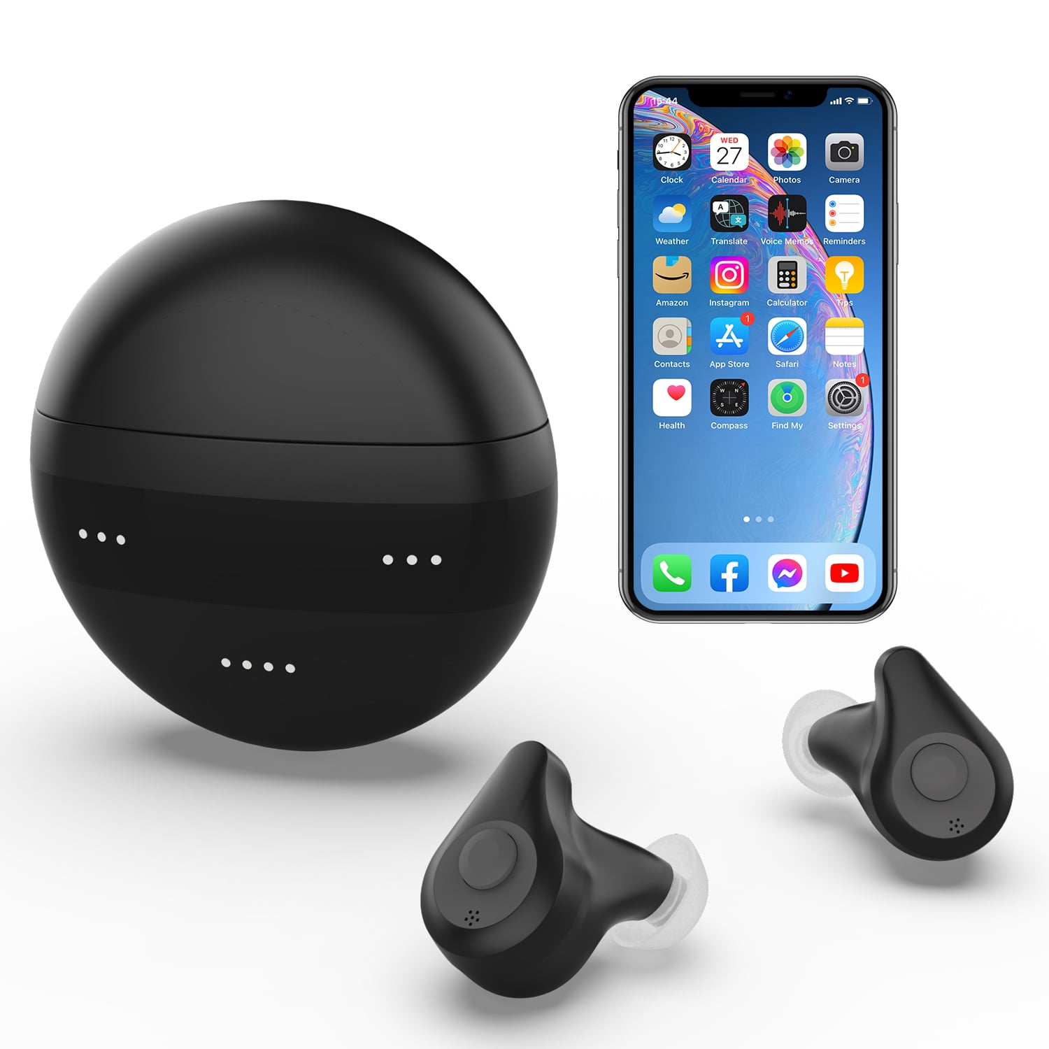 Personal Sounds Amplifier App Control Wireless Music Stream and Phone