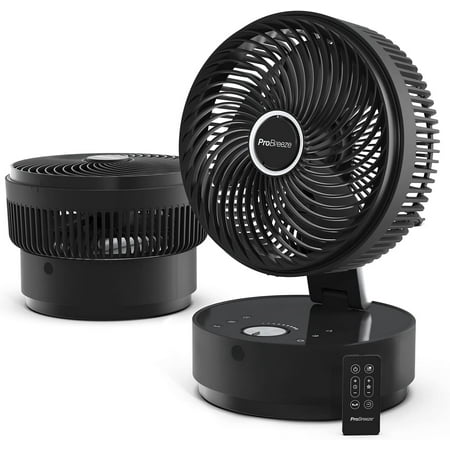 Personal Table Fan with Remote Control, Fan 8” Desk Fan Powerful Turbo Fan, Whisper Quiet Fan Motor, 24 Speeds, 4 Modes & 12 Hour Timer, Table Fan for Bedroom, Tabletop Fan Air Circulator