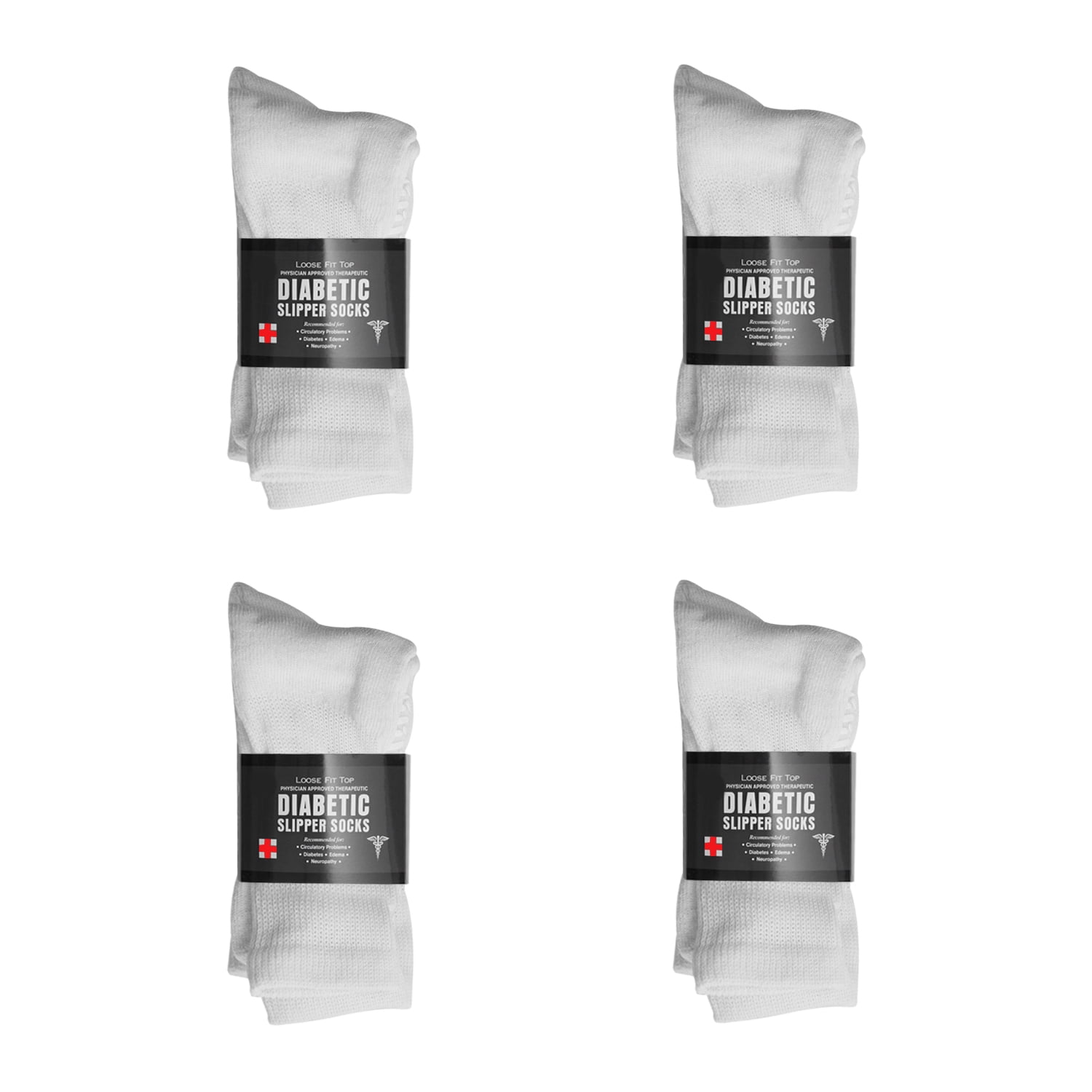 Personal Touch Comfortable Slipper Socks Crew Style 1 Dozen Pairs (Size